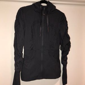 Lululemon Gray Zip Up Jacket (charcoal gray)